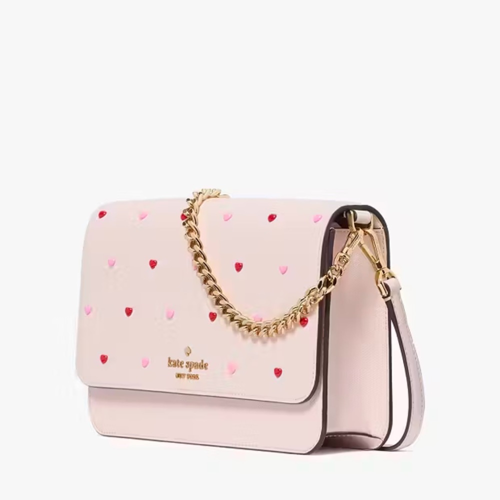 Kate Spade Madison Heart Studs Willow Convertible Crossbody - Picture 7 of 7